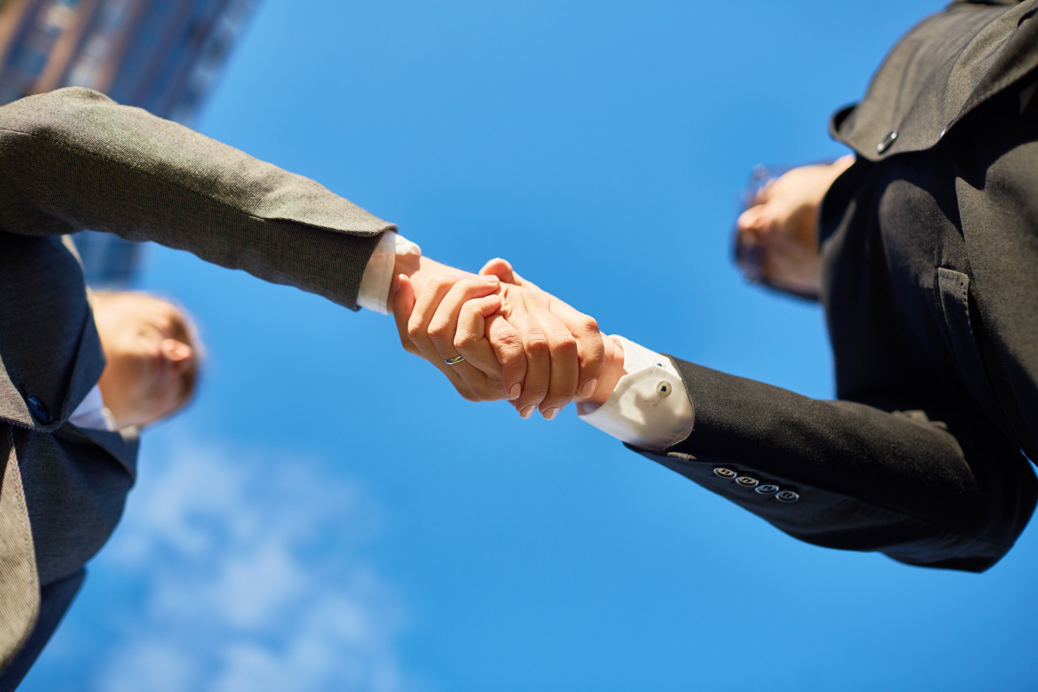 Handshake symbolizing trust and integrity